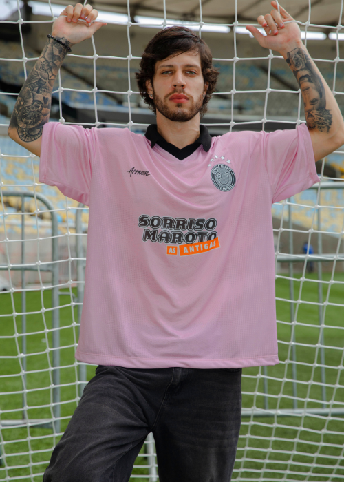 Sorriso as Antigas x Camisetas Jerseys Approve - Rosa