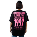 T-SHIRT SORRISO MAROTO 1997 - PRETO E ROSA