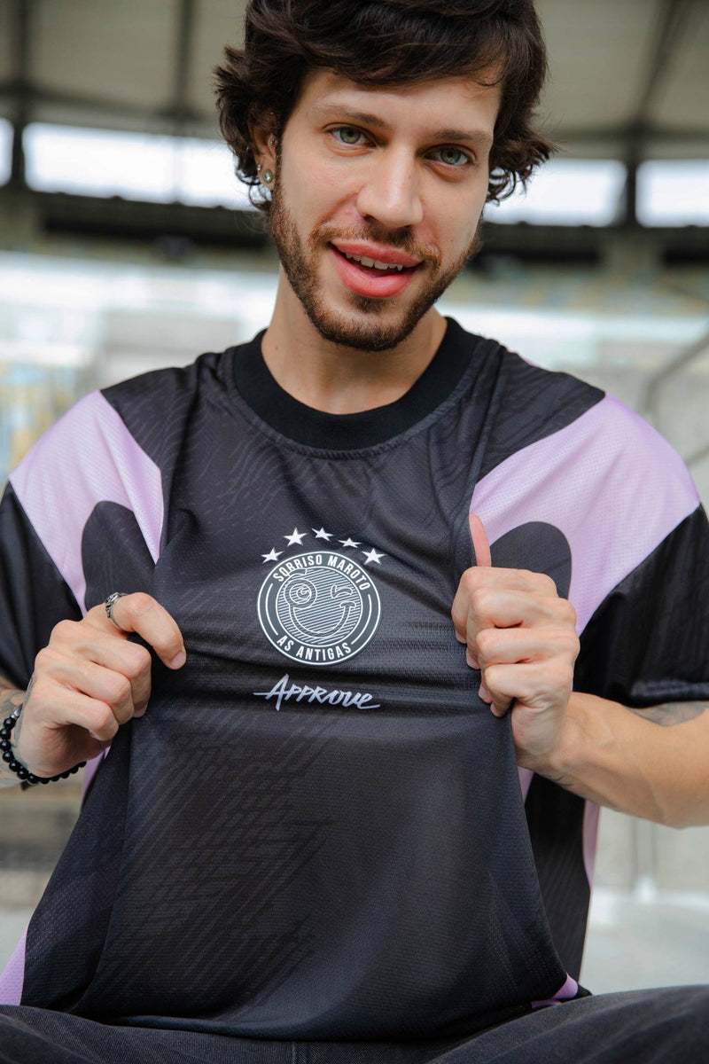 JERSEY SORRISO X APPROVE - PRETA E ROSA