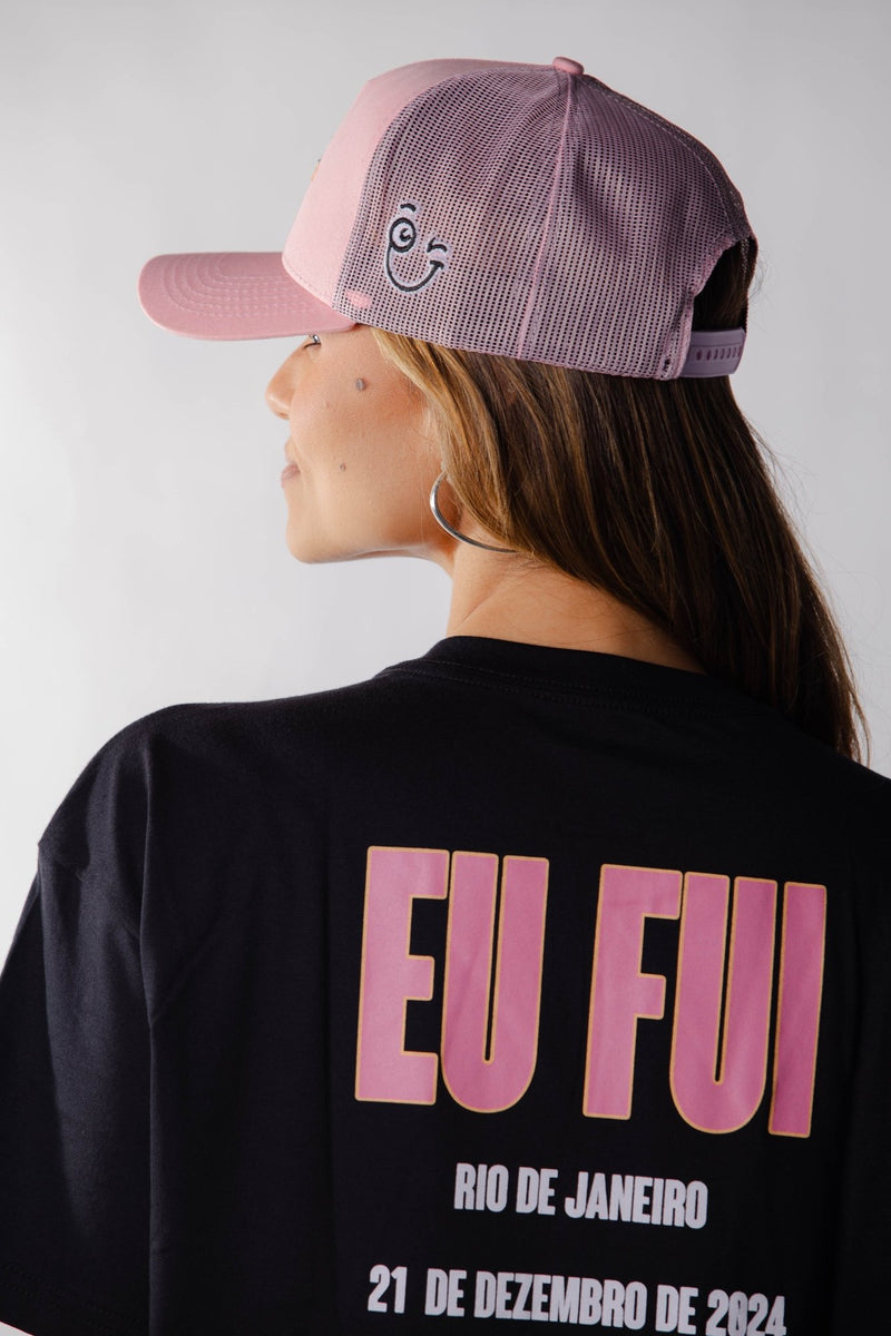 BONÉ TRUCKER AS ANTIGAS - ROSA CLARO