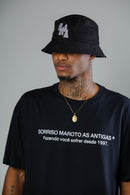 T-SHIRT QUEM AMA TEM QUE REPARAR PRETO