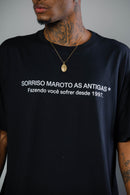 T-SHIRT QUEM AMA TEM QUE REPARAR PRETO