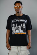 T-SHIRT SORRISO SM 97 AS ANTIGAS PRETO