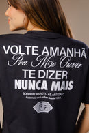 T-SHIRT VOLTE AMANHÃ PRETO