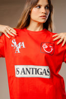 T-SHIRT SMAA AS ANTIGAS PREMIUM VERMELHA