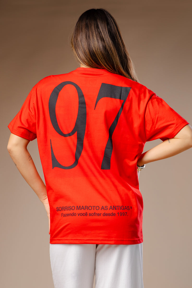 T-SHIRT SMAA AS ANTIGAS PREMIUM VERMELHA