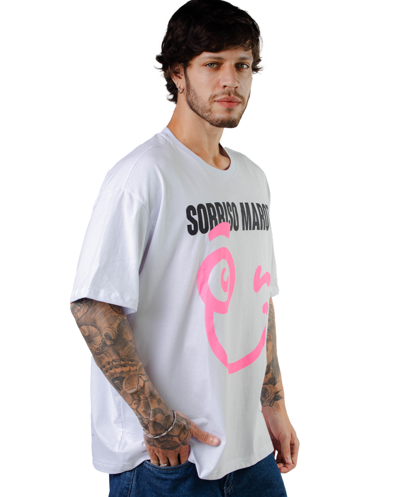 T-SHIRT SORRISO - BRANCO