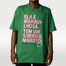 T-SHIRT SORRISO EU GOSTO NO PAGODE - VERDE