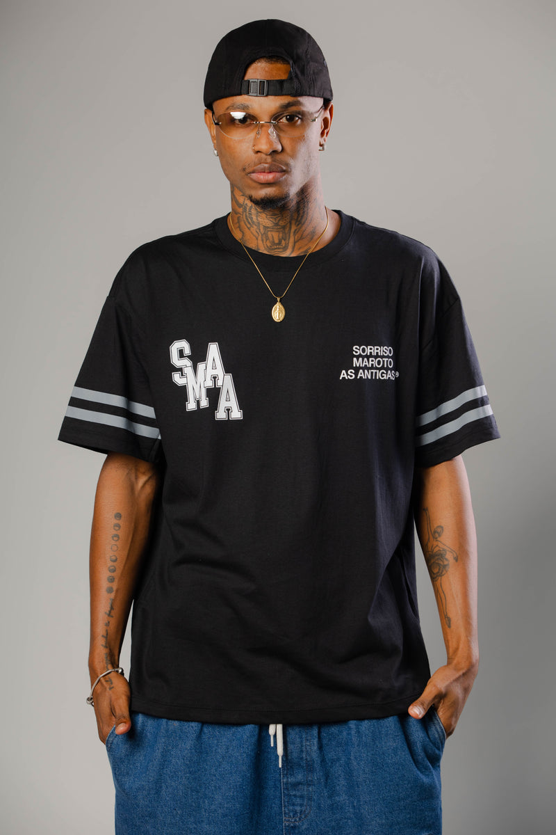 T-SHIRT SMAA  - PRETA